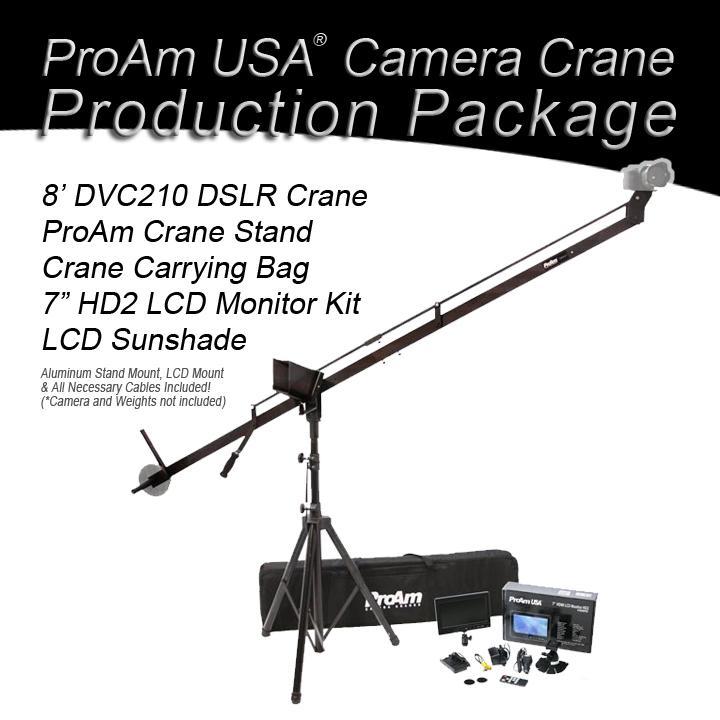 Orion DVC210 8 ft DSLR Camera Crane Production Package by ProAm USA